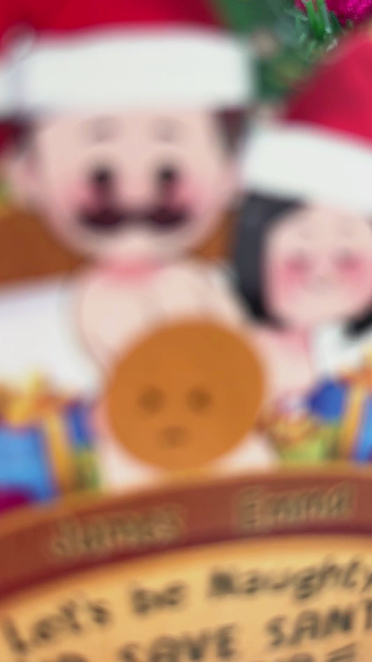 Let's Be Naughty - Personalized Couple Keychain