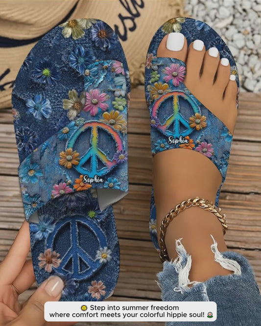 Hippie Soul - Sandales hippies personnalisées à bout ouvert
