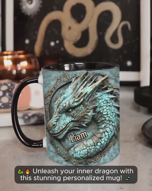 Mon animal totem - Mug personnalisé avec motif dragon