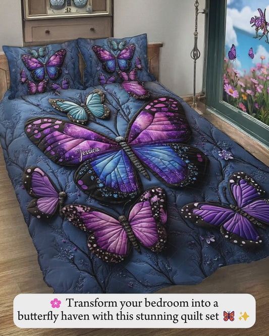 Wunderschöne Schmetterlinge – Personalisierte Schmetterlings-Bettwäsche-Set