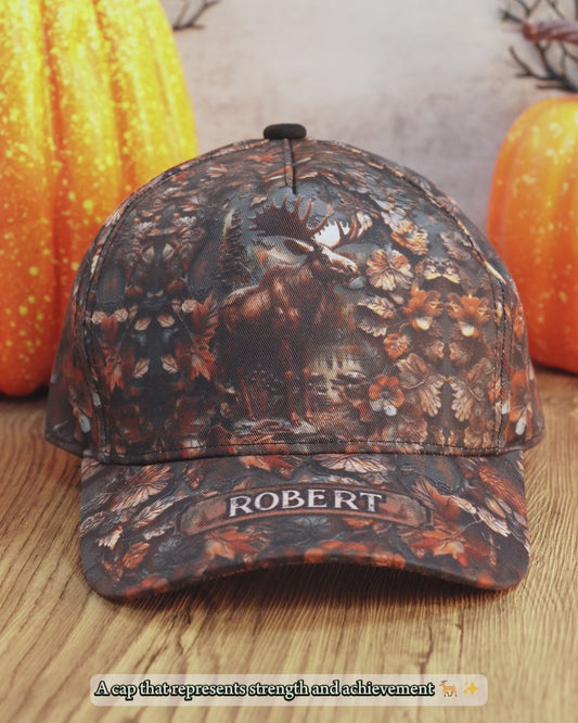 Stunning Moose - Personalized Hunting Classic Cap