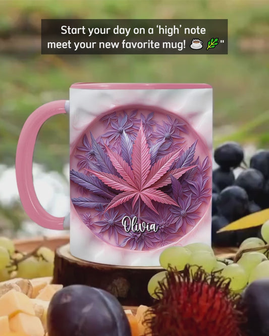 Mug High Life personnalisé avec motif cannabis