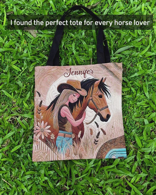 Horse Lovers - Personalized Horse Tote Bag