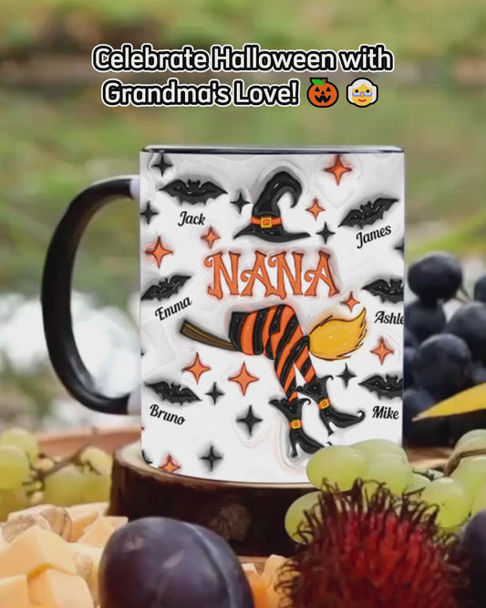 Nana Liffe/ Grandma Life/ Mama Life... - Personalized Grandma Accent Mug
