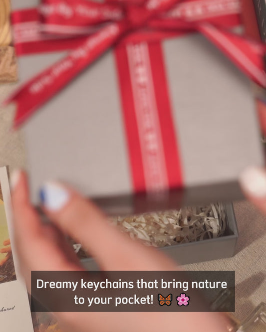 Lettre Fleurs et Papillons - Porte-clés Jardinage Personnalisé