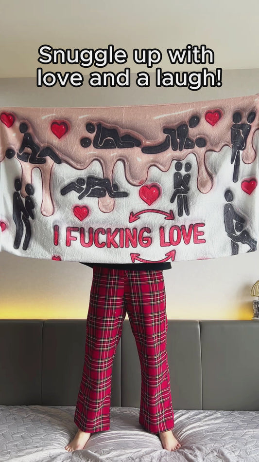 My Favorite Thing To Do Is You - Personalized Couple Blanket