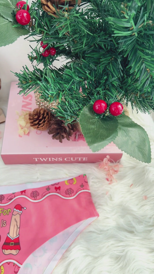 All I Want For Christmas - Personalized Couple Women Briefs