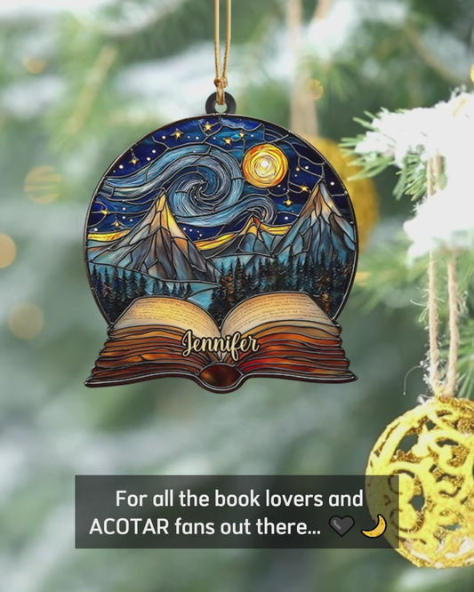 Night Court Reading - Personalized Book Ornament