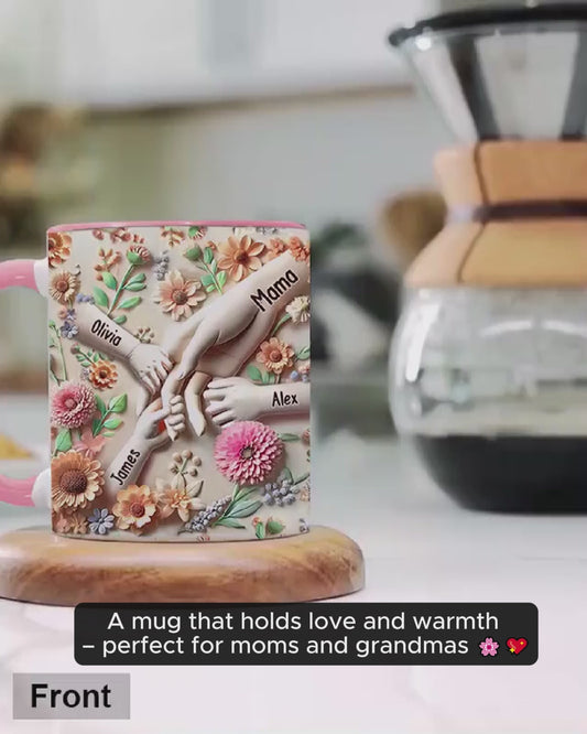 Hold Our Hands - Personalized Mother Accent Mug