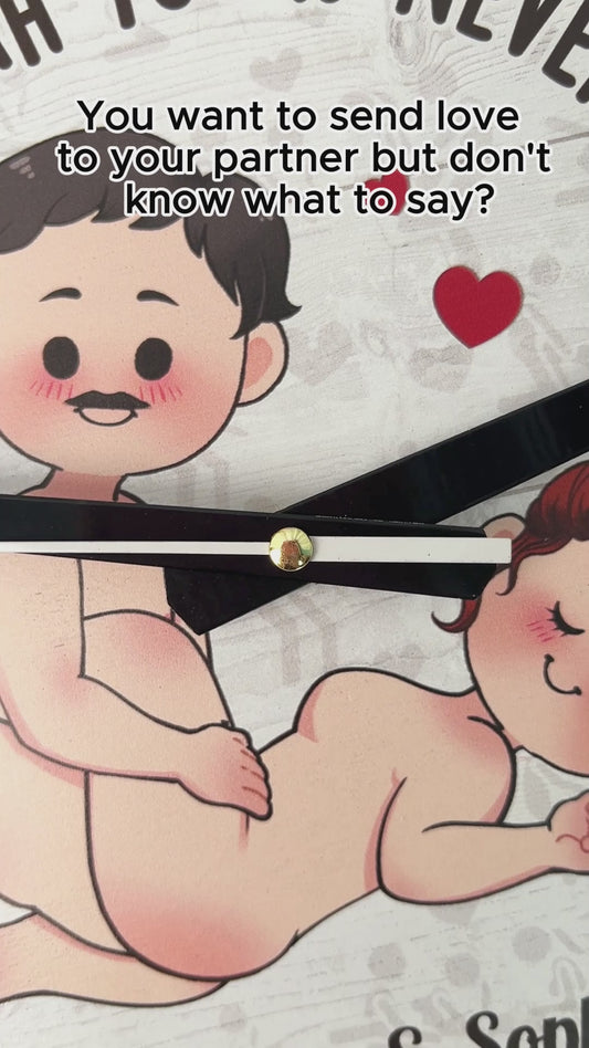 Time Spent With You - Personalized Couple Wall Clock