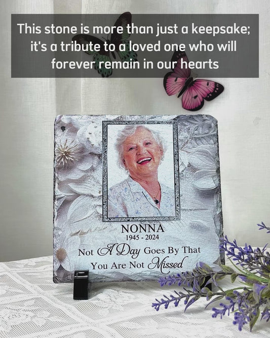 I'm Always With You - Personalized Memorial Square Shaped Stone