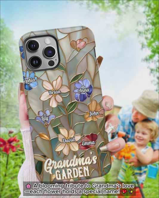 Grandma's Garden - Personalized Grandma Full Print Phone Case