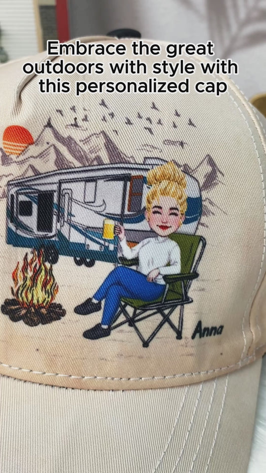 Coiffure de camping, on s'en fiche ! - Casquette de camping classique personnalisée