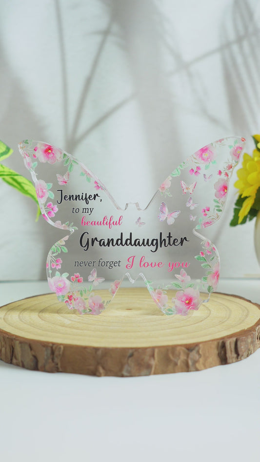 I Love You - Personalized Grandma Custom Shaped Acrylic Plaque