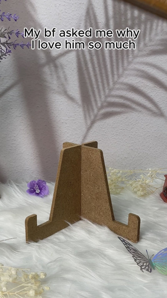 Reasons Why I Love You - Personalized Couple Why I Love You Wooden Frame With Charms