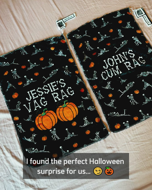 Cum Rag, Vag Rag - Personalized Couple Towel