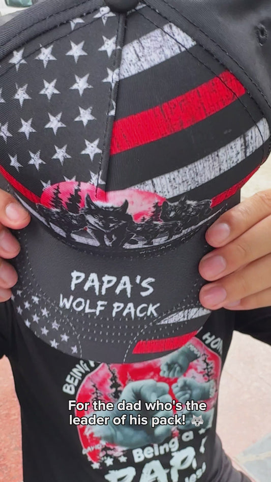 Wolf Pack - Personalized Grandpa Classic Cap