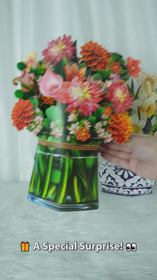 Die schönste Blume für die beste Frau – 3D-Pop-Up-Karte