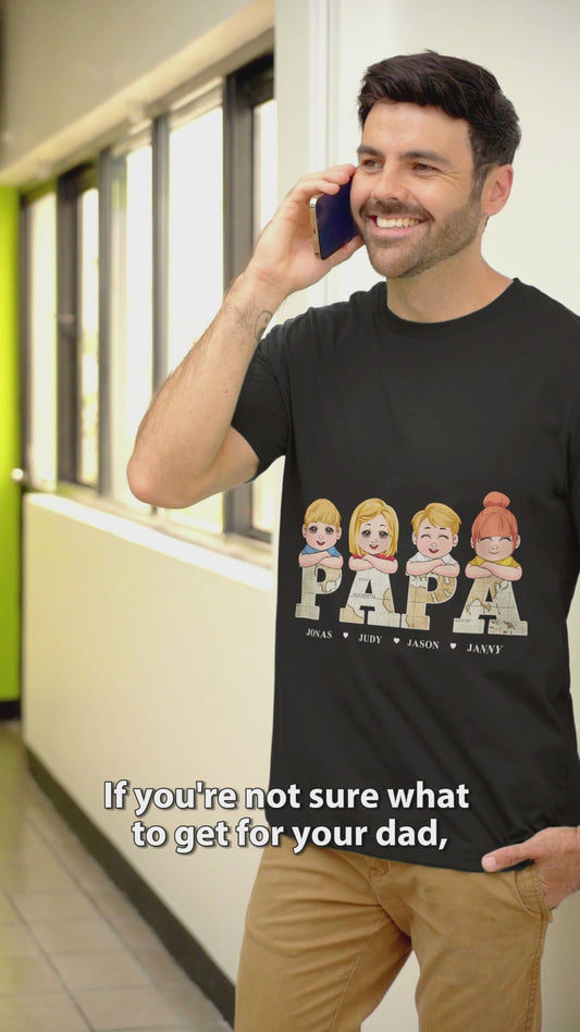 Vintage Map Title - Personalized Father T-shirt & Hoodie