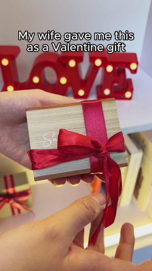 Any Photo - Personalized Couple Wooden Photo Box