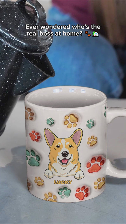 Je suis presque sûre de t'appartenir - Mug personnalisé pour chien