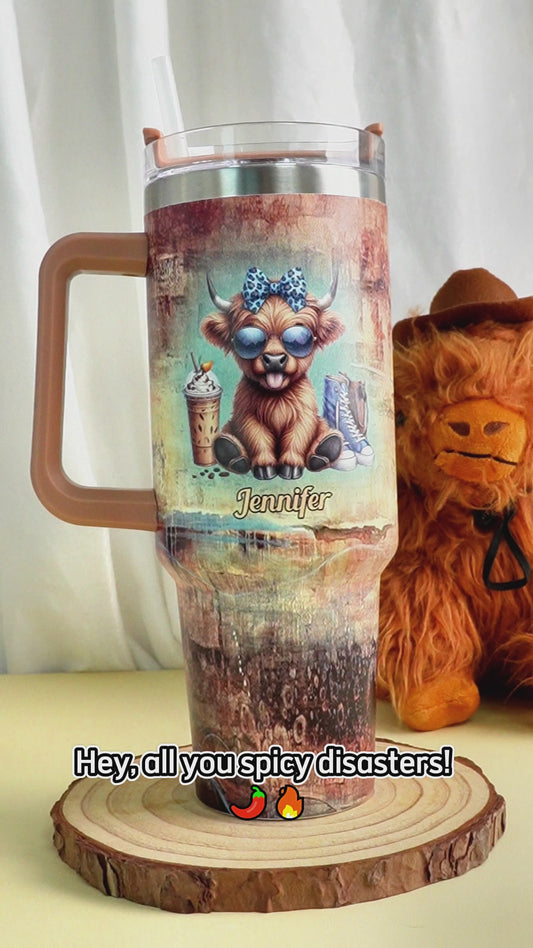 Ich bin kein Chaos – personalisierter Becher mit Henkel
