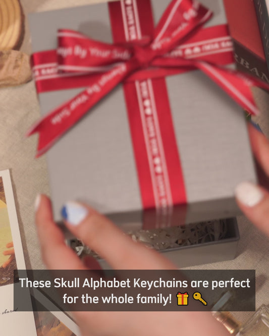 Skull Alphabet - Personalized Skull Keychain
