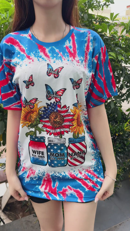 Wife Mom Nana - Personalized Grandma All Over Shirt