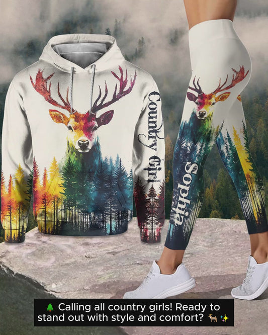 Country Girl - Personalized Hunting Hoodie and Leggings
