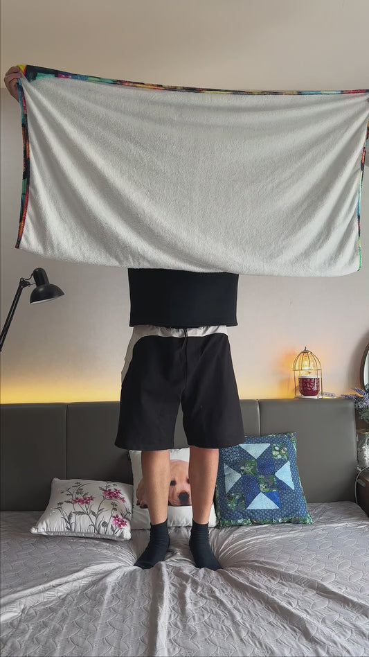 Mom Stained Glass Colorful Butterfly - Personalized Mother Blanket