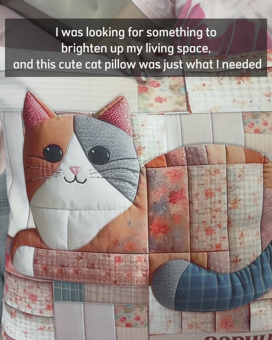 Cute Cat - Personalized Cat Throw Pillow