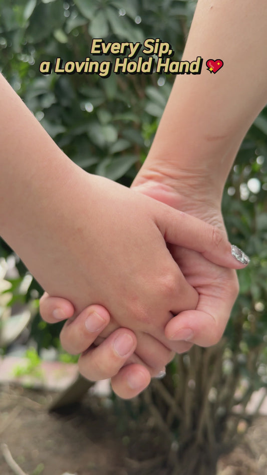 You Hold Our Hand - Personalized Mother Tumbler With Handle