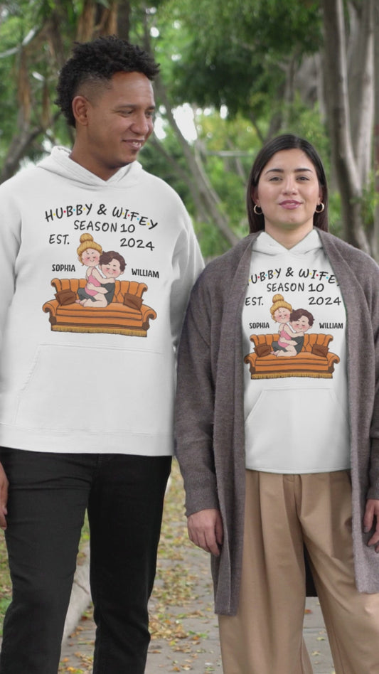 Hubby & Wifey - Personalized Husband And Wife T-shirt And Hoodie