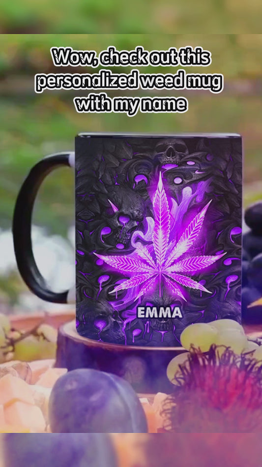 Libérez votre esprit - Mug personnalisé à motif cannabis