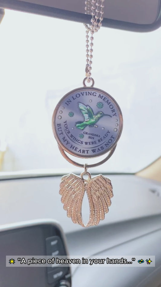 Your Wings Were Ready But My Heart Was Not - Personalized Memorial Wings Ornament