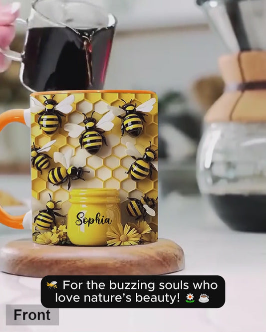 Gardening Stunning Bee - Personalized Gardening Accent Mug