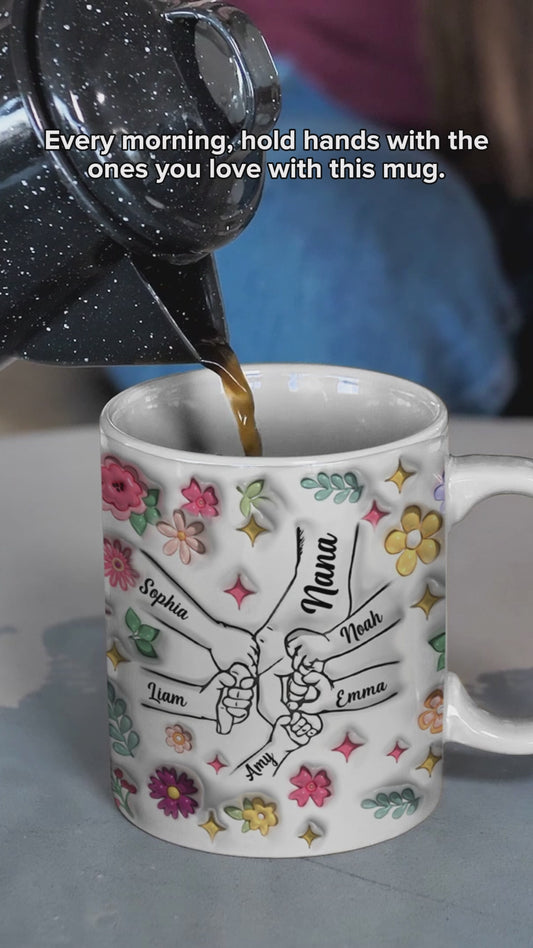 Holding Hands - Personalized Mother Mug