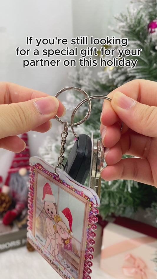 Together Is Our Favorite Place - Personalized Couple Keychain