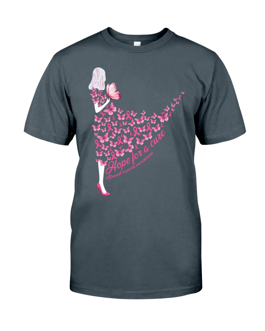 Hoffnung auf Heilung – T-Shirt und Hoodie zur Sensibilisierung für Brustkrebs 0822