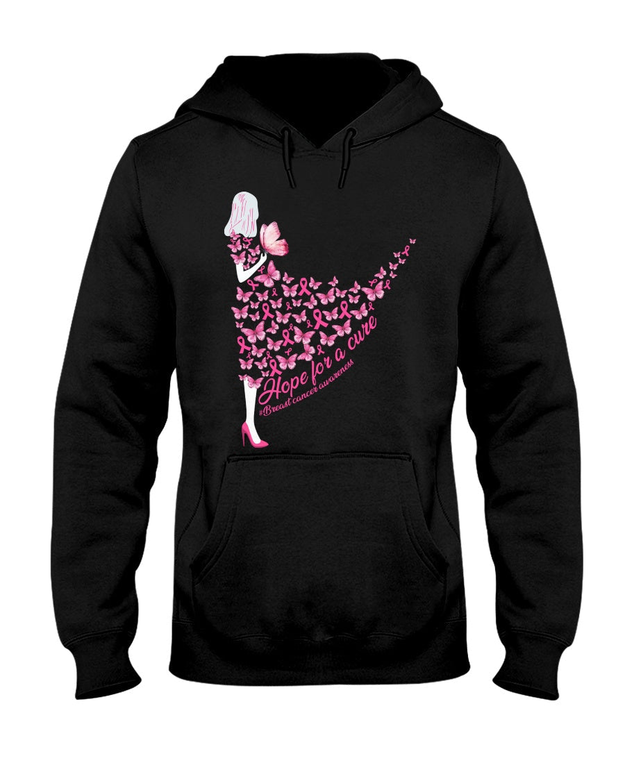 Hoffnung auf Heilung – T-Shirt und Hoodie zur Sensibilisierung für Brustkrebs 0822