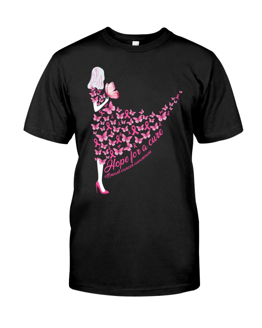 Hoffnung auf Heilung – T-Shirt und Hoodie zur Sensibilisierung für Brustkrebs 0822