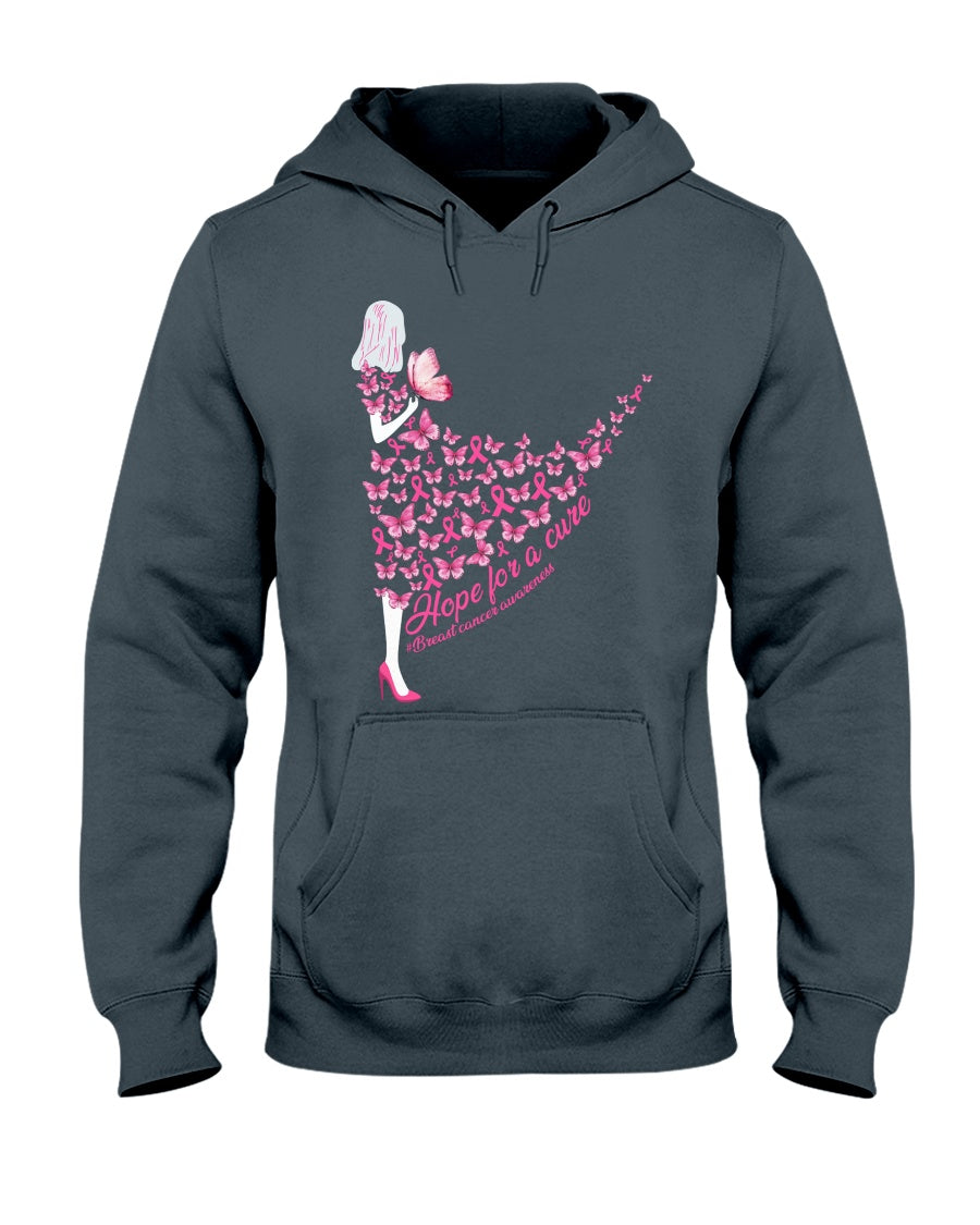 Hoffnung auf Heilung – T-Shirt und Hoodie zur Sensibilisierung für Brustkrebs 0822