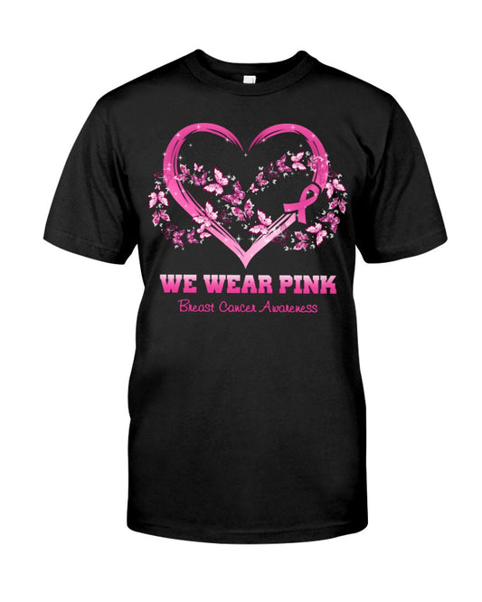 Nous portons du rose pour la sensibilisation au cancer du sein - T-shirt et sweat à capuche 0822
