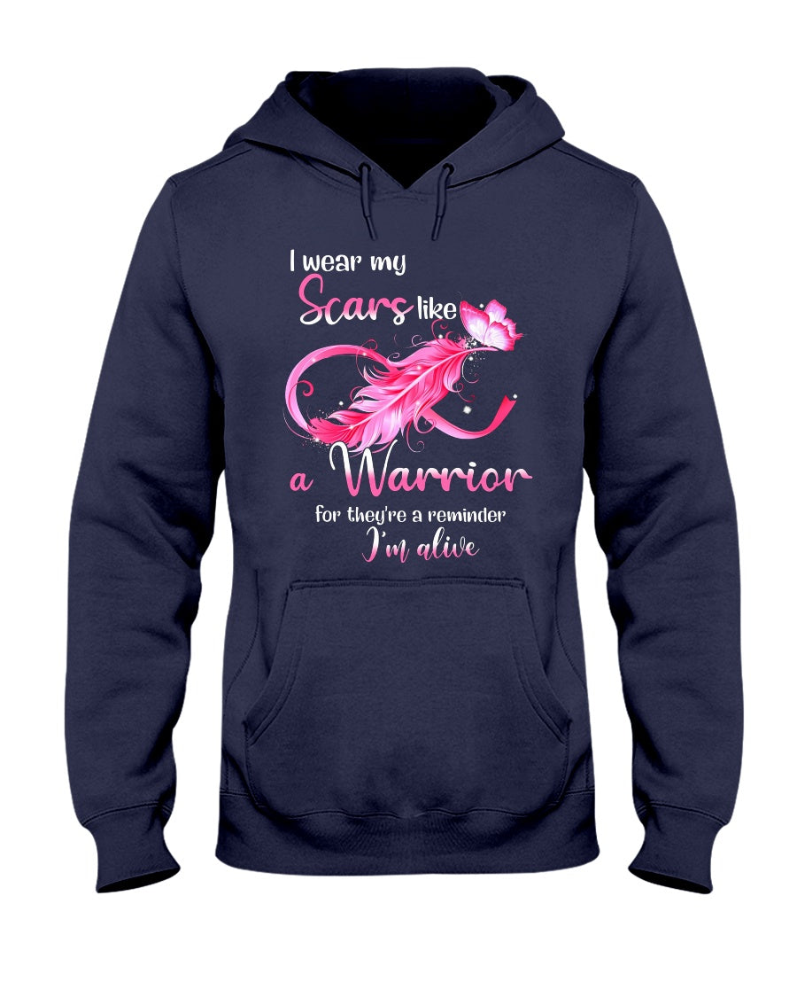 Je porte du rose pour la lutte contre le cancer du sein - T-shirt et sweat à capuche de sensibilisation au cancer du sein 0822