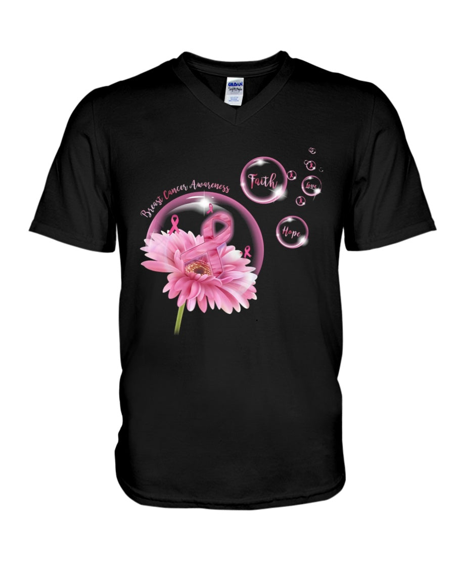 Glaube, Hoffnung, Liebe – T-Shirt und Hoodie zur Sensibilisierung für Brustkrebs 0822
