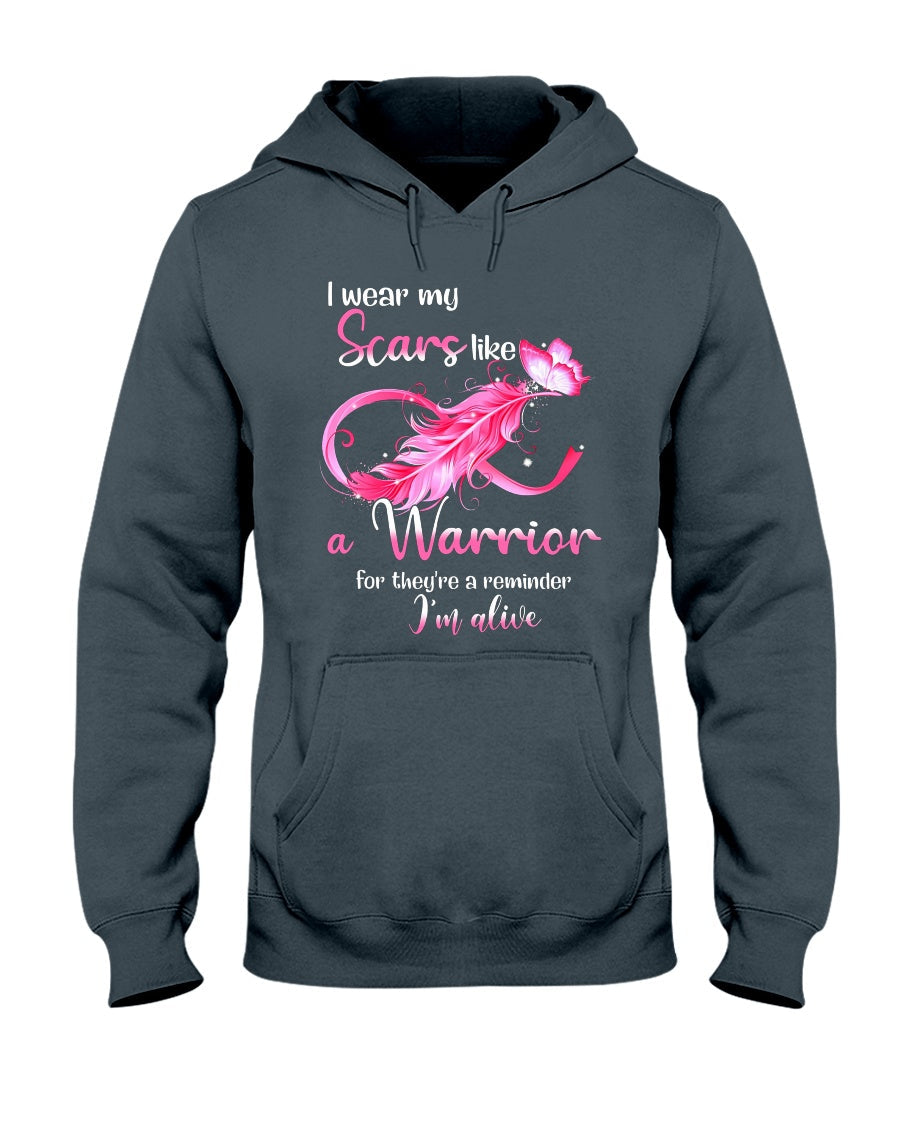 Je porte du rose pour la lutte contre le cancer du sein - T-shirt et sweat à capuche de sensibilisation au cancer du sein 0822