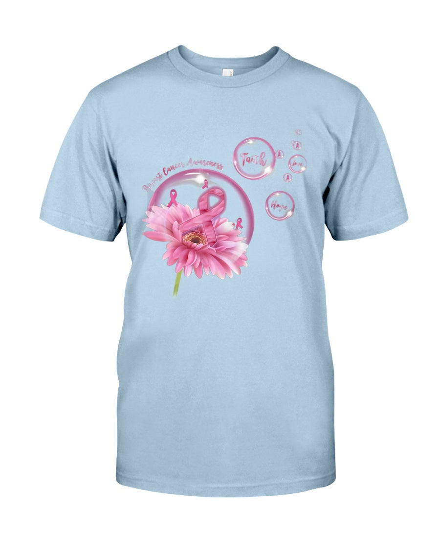 Glaube, Hoffnung, Liebe – T-Shirt und Hoodie zur Sensibilisierung für Brustkrebs 0822