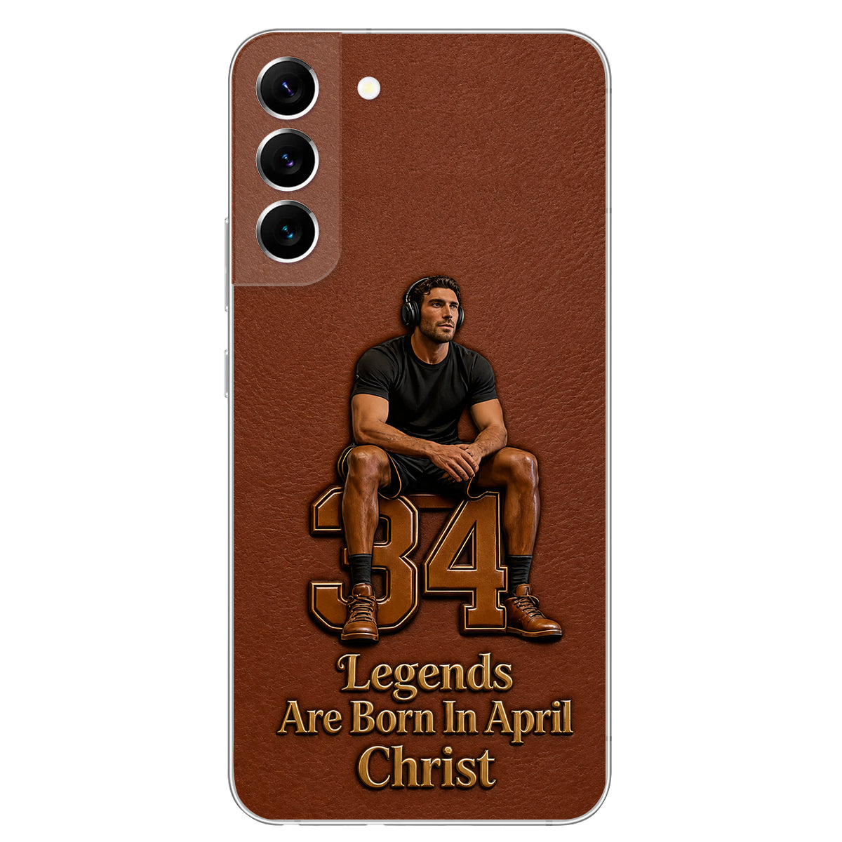Happy Birthday Legends - Personalized Birthday 3D Embossed Leather Phone Case