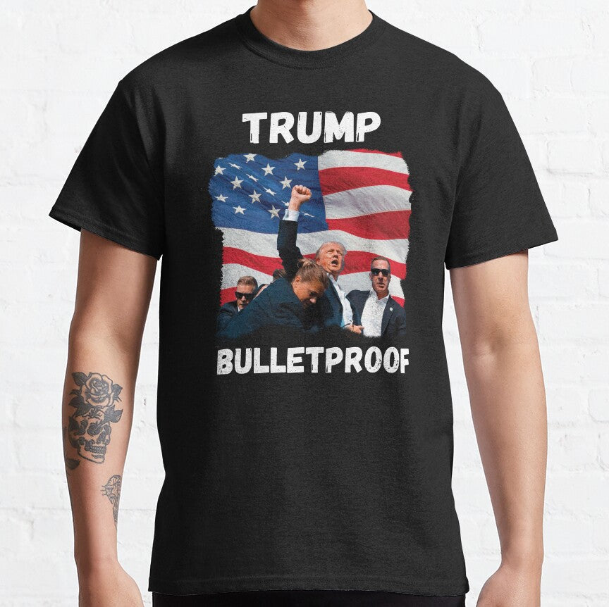T-shirt « Tu as raté », T-shirt « Fight Fight Fight », T-shirt et sweat à capuche « Rallye 2024 »
