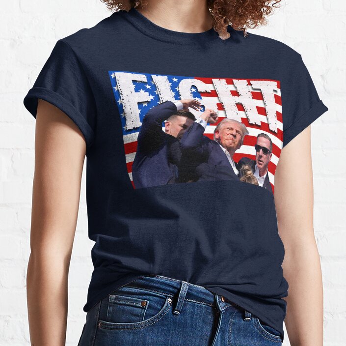 „Niemals aufgeben“-Shirt, „Kämpfe für Amerika“-T-Shirt, „Kundgebung 2024“-Shirt & Hoodie